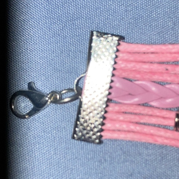 Pink 'Hope Believe' Multi-Strand Bracelet - Picture 4 of 5